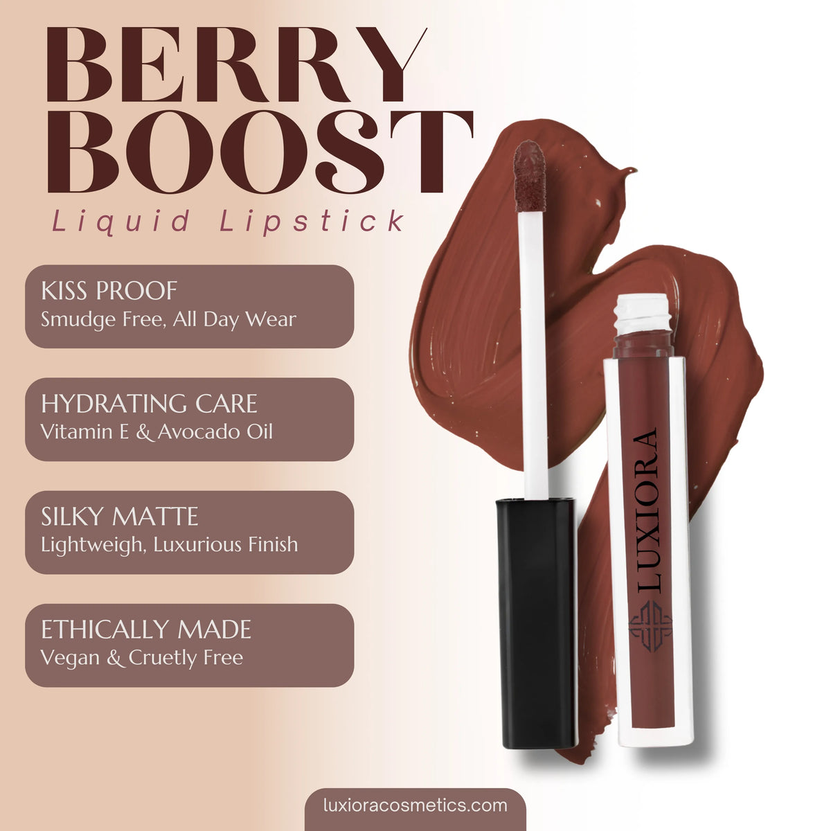 Latte Brown lip kit berry boost