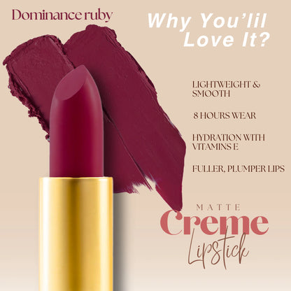 Dominance Ruby- Warm Red With Pink Hints