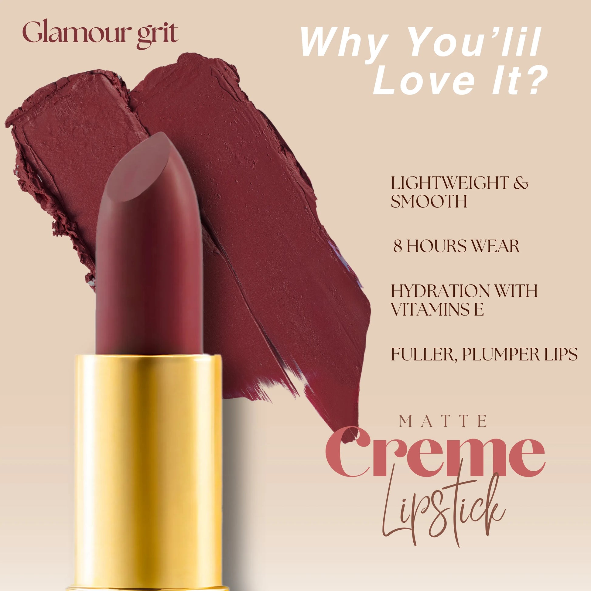 Glamour Grit- Plum Brown Pink