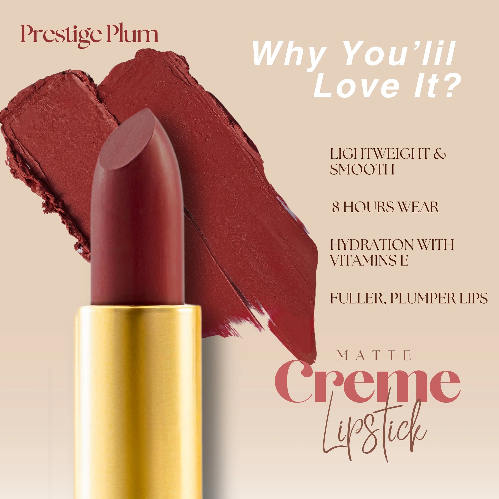 Prestige Plum- Coral Pink With Brown Hints