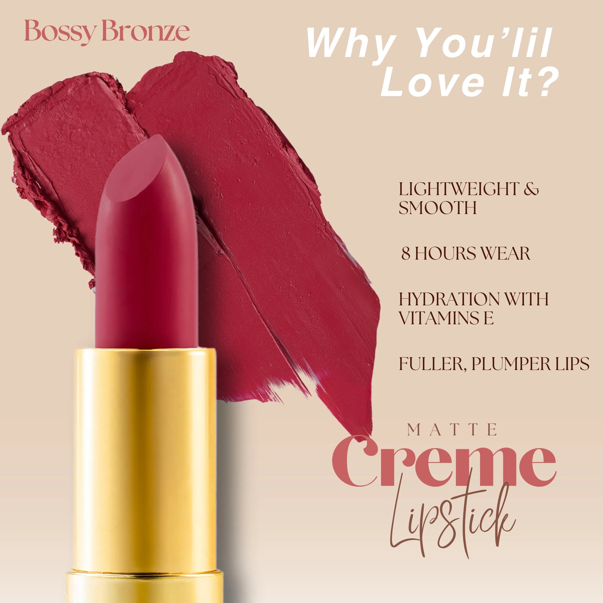 Bossy Bronze- Bold Hot Pink